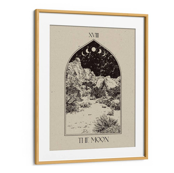 Framed poster of THE MOON I , ZODIAC design, perfect for adding a celestial touch to your home decor.