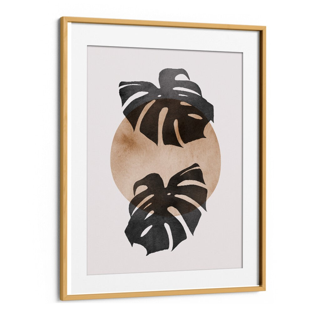 Stylish LEAVES VIII, BOHO ART PAINTINGS featuring hand-painted watercolor leaves, perfect for nature lovers.