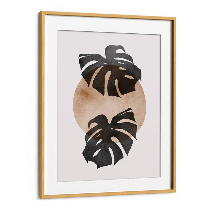 Stylish LEAVES VIII, BOHO ART PAINTINGS featuring hand-painted watercolor leaves, perfect for nature lovers.