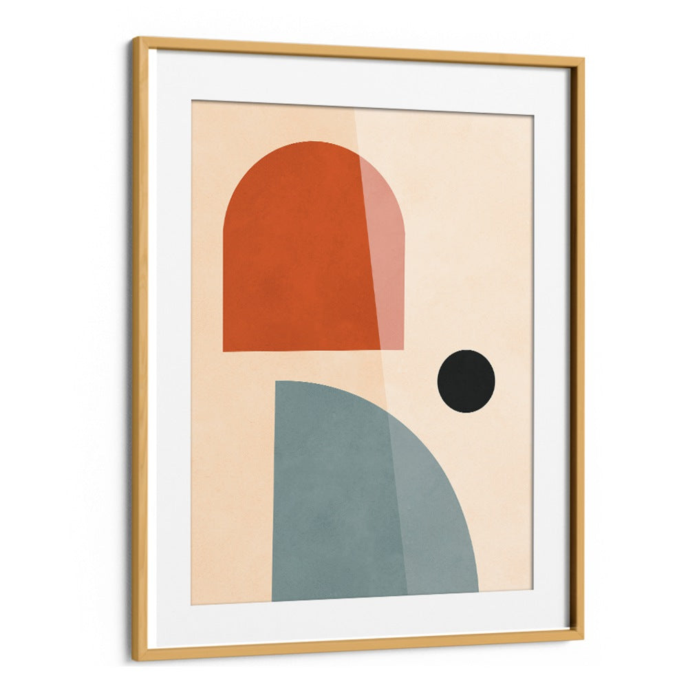 Vibrant SEMICIRCLES I, BOHO ART PAINTINGS showcase modern design, perfect for enhancing artistic spaces.