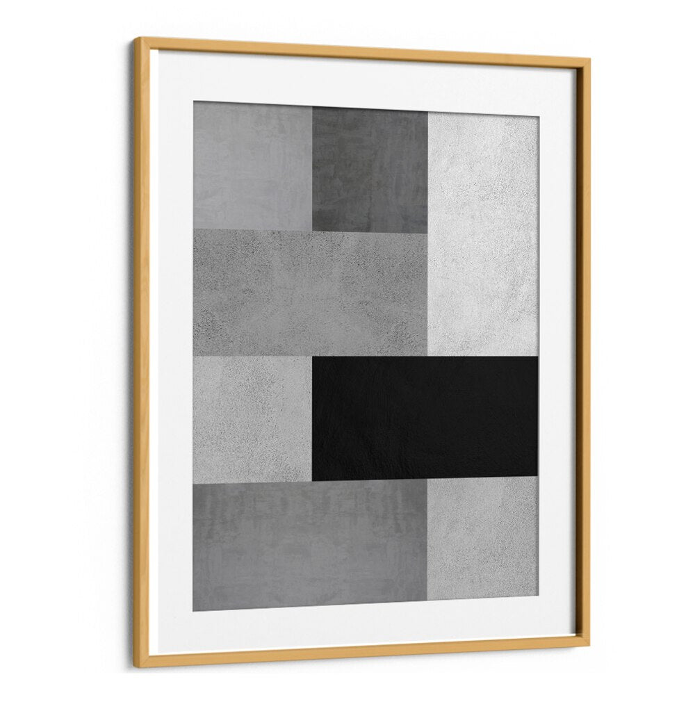 Stunning GRAY TEXTURES IV, GEOMETRIC ART PRINTS, featuring a modern framed design perfect for creative projects.