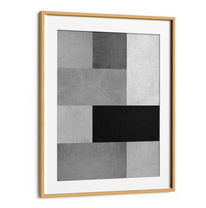 Stunning GRAY TEXTURES IV, GEOMETRIC ART PRINTS, featuring a modern framed design perfect for creative projects.