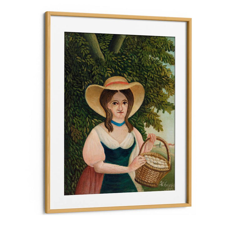WOMAN WITH BASKET (1905–1910) , VINTAGE PAINTINGS