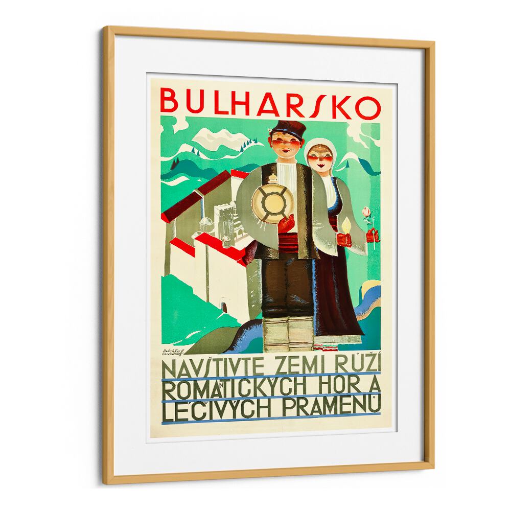 BULHARSKO Vintage Travel Posters showcasing Bulgaria's charm and rich history in vibrant artwork for your decor.