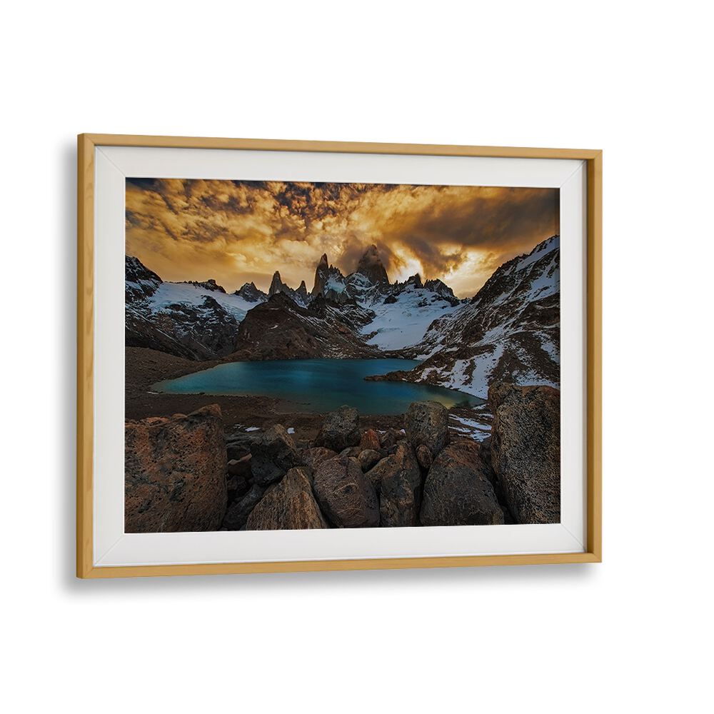 Stunning MOUNT FITZ ROY, PHOTOGRAPHY PRINTS showcasing dramatic peaks and serene waters, perfect for your decor.