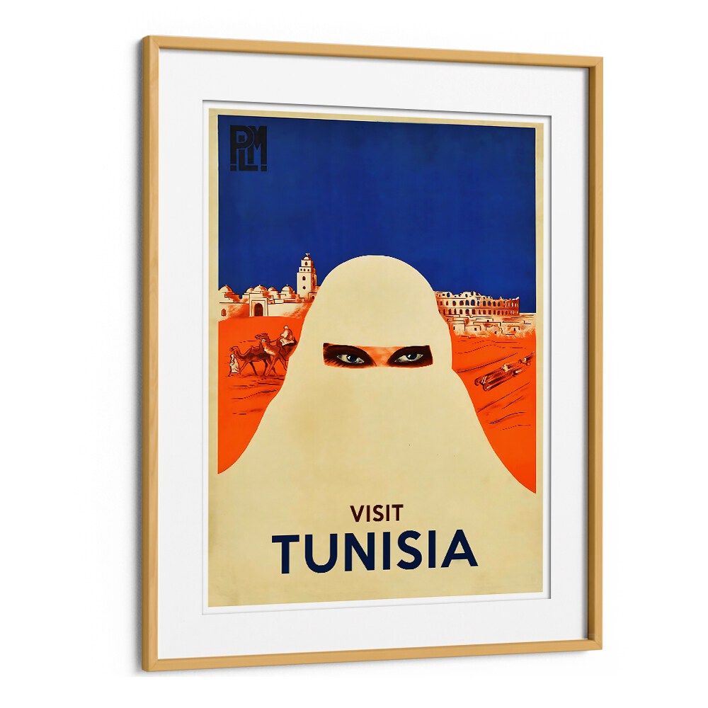 Explore the allure of Tunisia with stunning vintage travel posters that capture its enchanting landscapes.