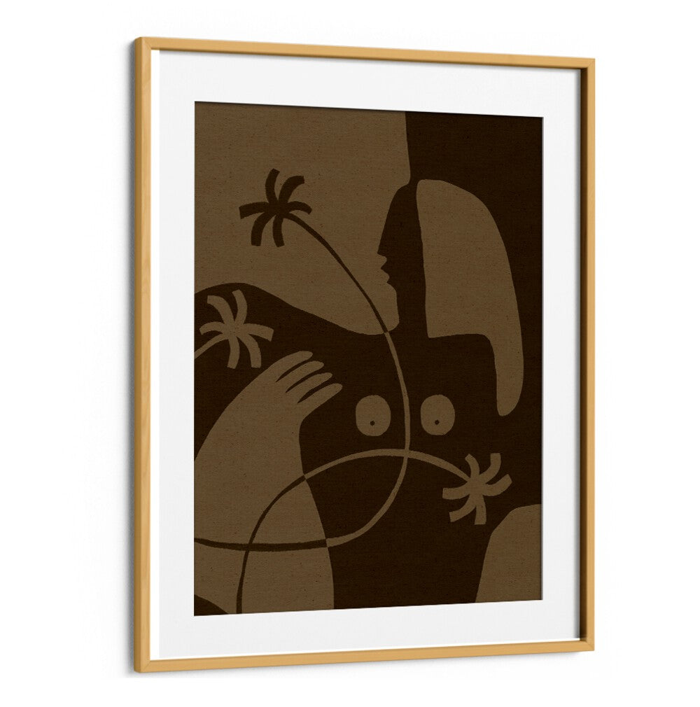 Stylish Boho art painting, THE LAND STORY VI, enhances contemporary decor with nature's essence and visual storytelling.