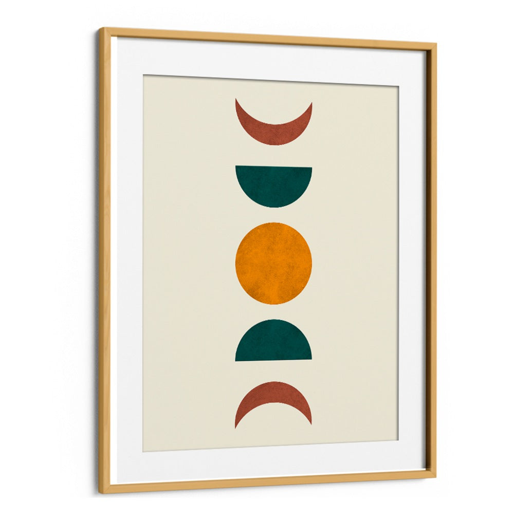 Stunning MOON PHASES II, BOHO ART PAINTINGS showcasing lunar cycles in vibrant colors, perfect for any art lover.