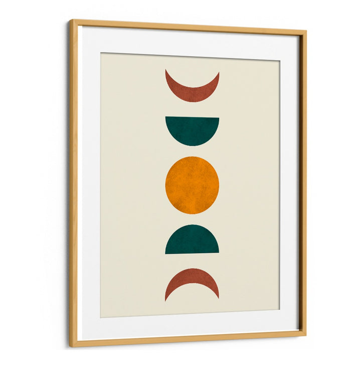 Stunning MOON PHASES II, BOHO ART PAINTINGS showcasing lunar cycles in vibrant colors, perfect for any art lover.