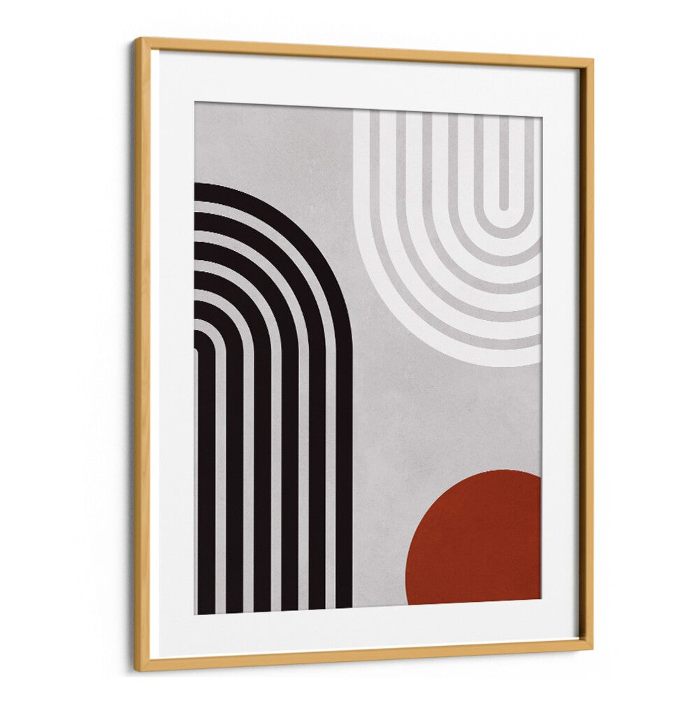 Modern LINES AND CIRCLES XIV, BOHO ART PAINTINGS featuring unique patterns in a stylish frame for contemporary decor.