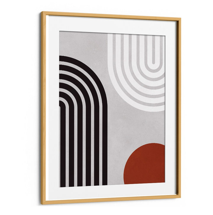 Modern LINES AND CIRCLES XIV, BOHO ART PAINTINGS featuring unique patterns in a stylish frame for contemporary decor.