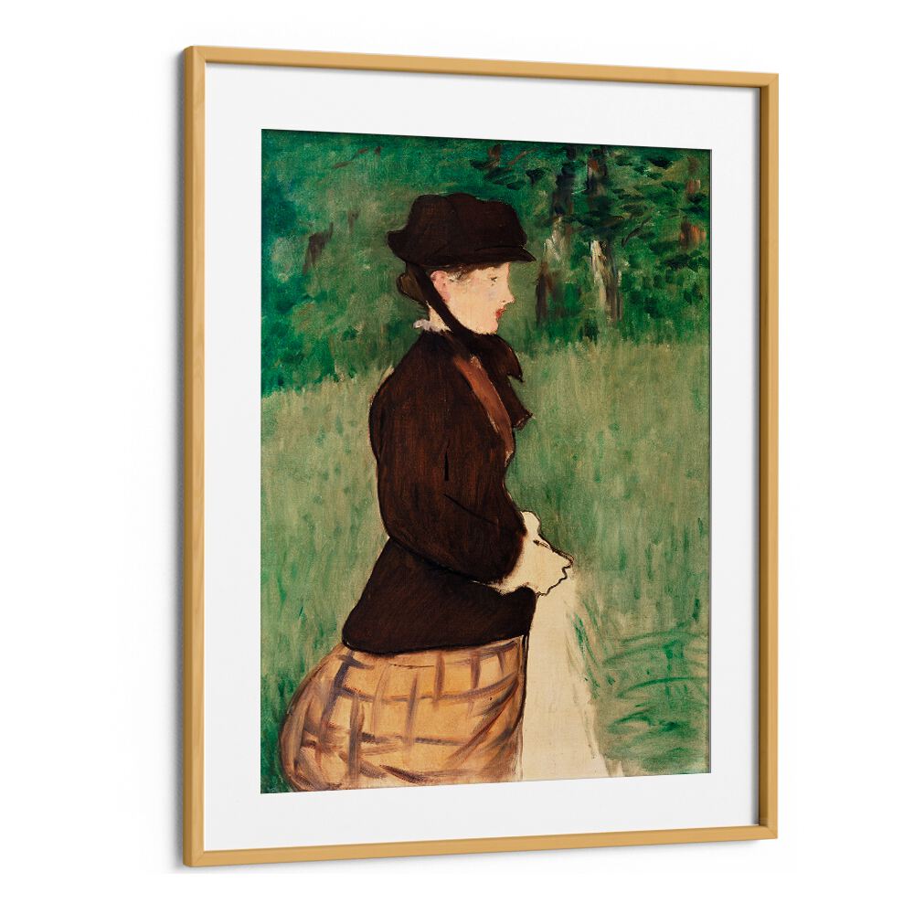 YOUNG WOMAN IN A GARDEN  , VINTAGE PAINTINGS