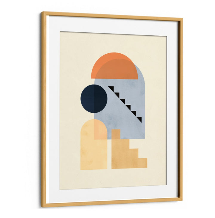 Modern geometric shapes in COMPOSITION V, BOHO ART PAINTINGS, perfect for elevating any contemporary space.