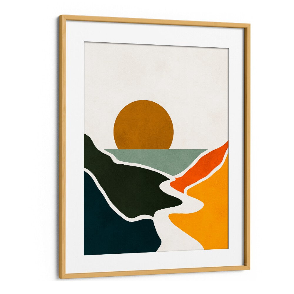 Explore serenity with WATERCOLOR IX, LANDSCAPE PAINTINGS, featuring vibrant colors and abstract forms. Perfect for any space.