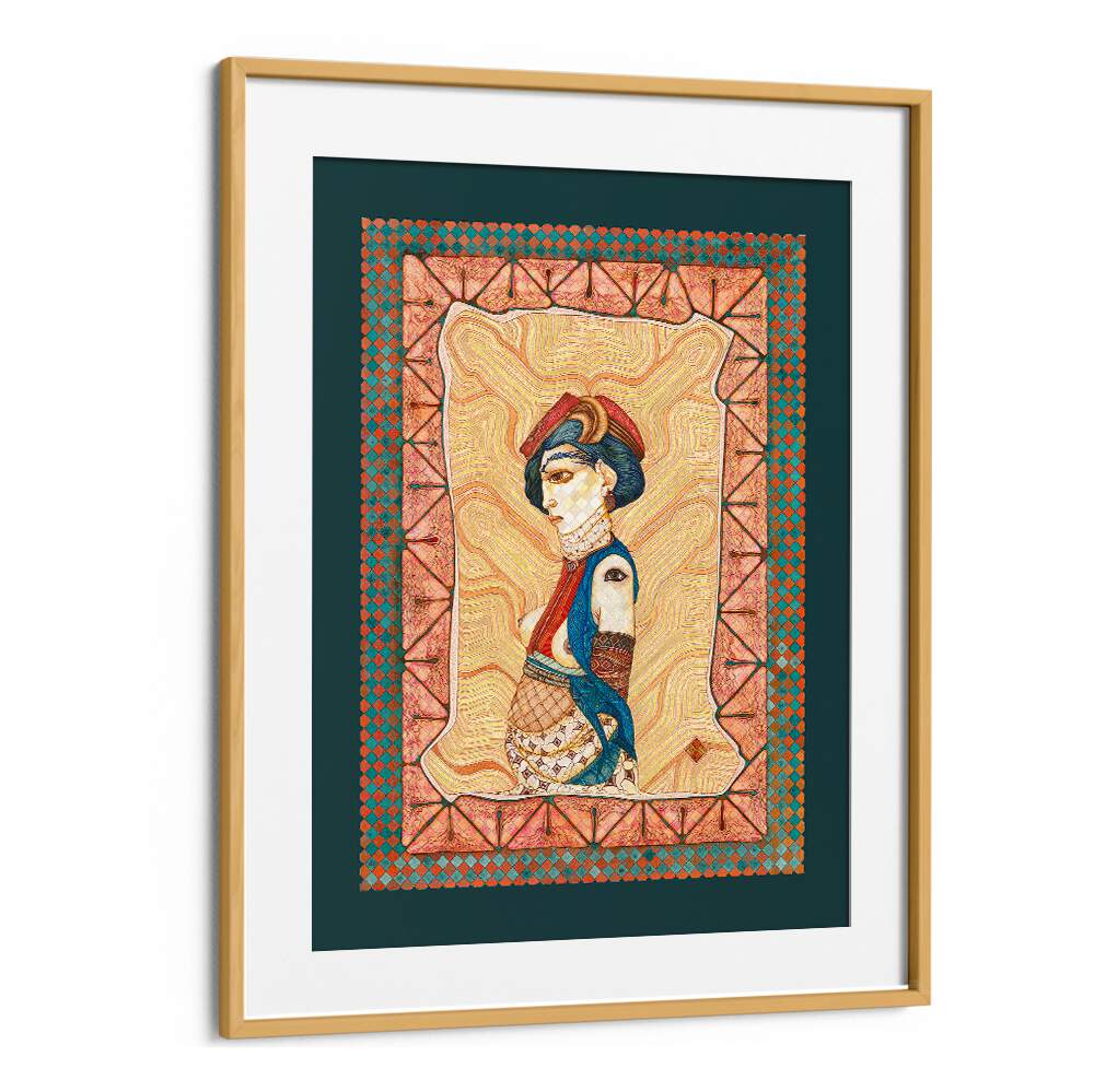 Vibrant MARIA II, PORTRAITS artwork featuring a striking figurative illustration in an elegant frame.