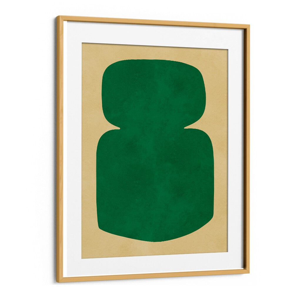 Elegant ORGANIC ART X, GEOMETRIC ART PRINTS featuring a bold green design, perfect for modern decor enhancement.