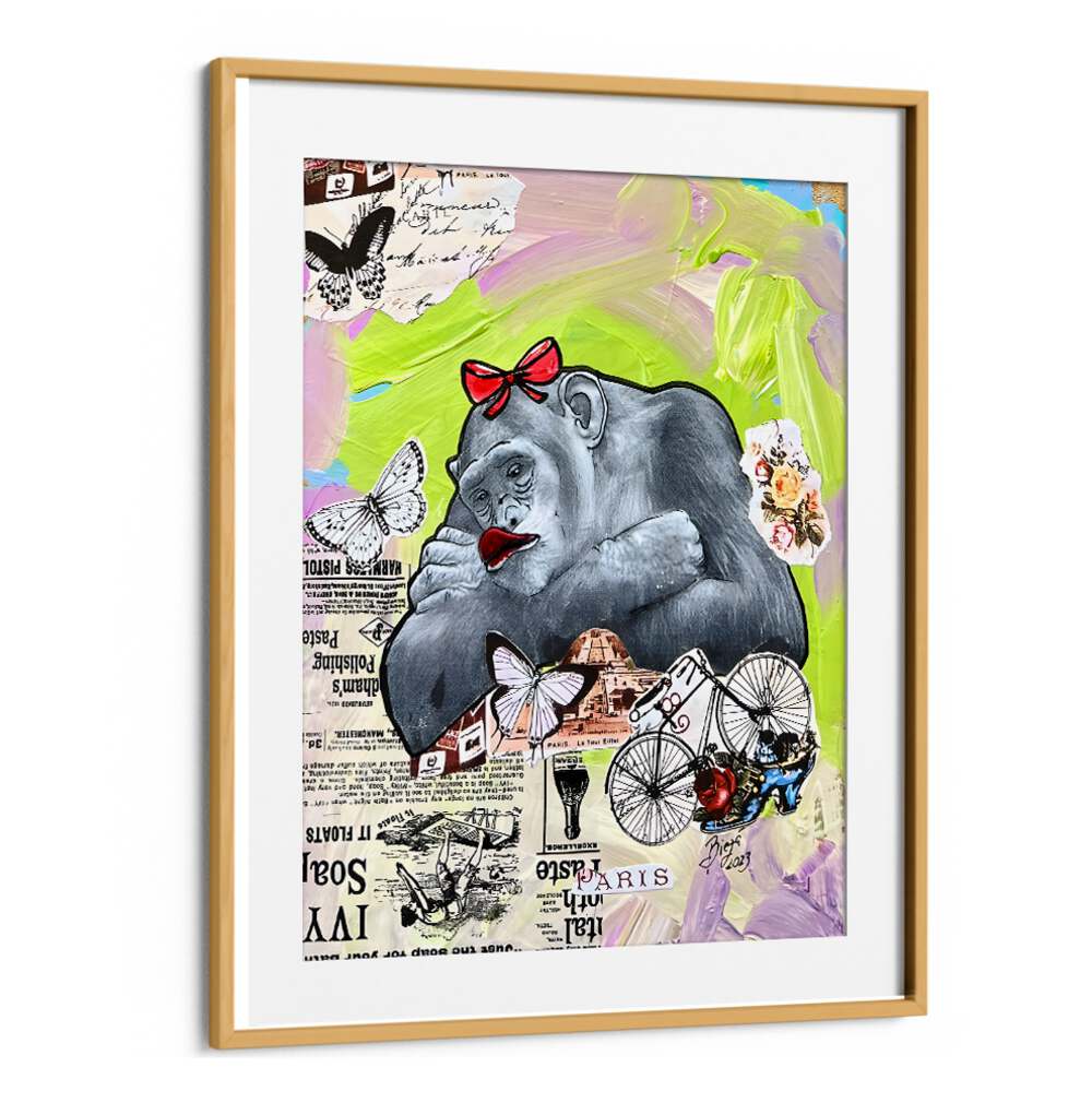 Vibrant PARISIAN DAYDREAM Comic POSTERS featuring a playful gorilla design, perfect for transforming your space.
