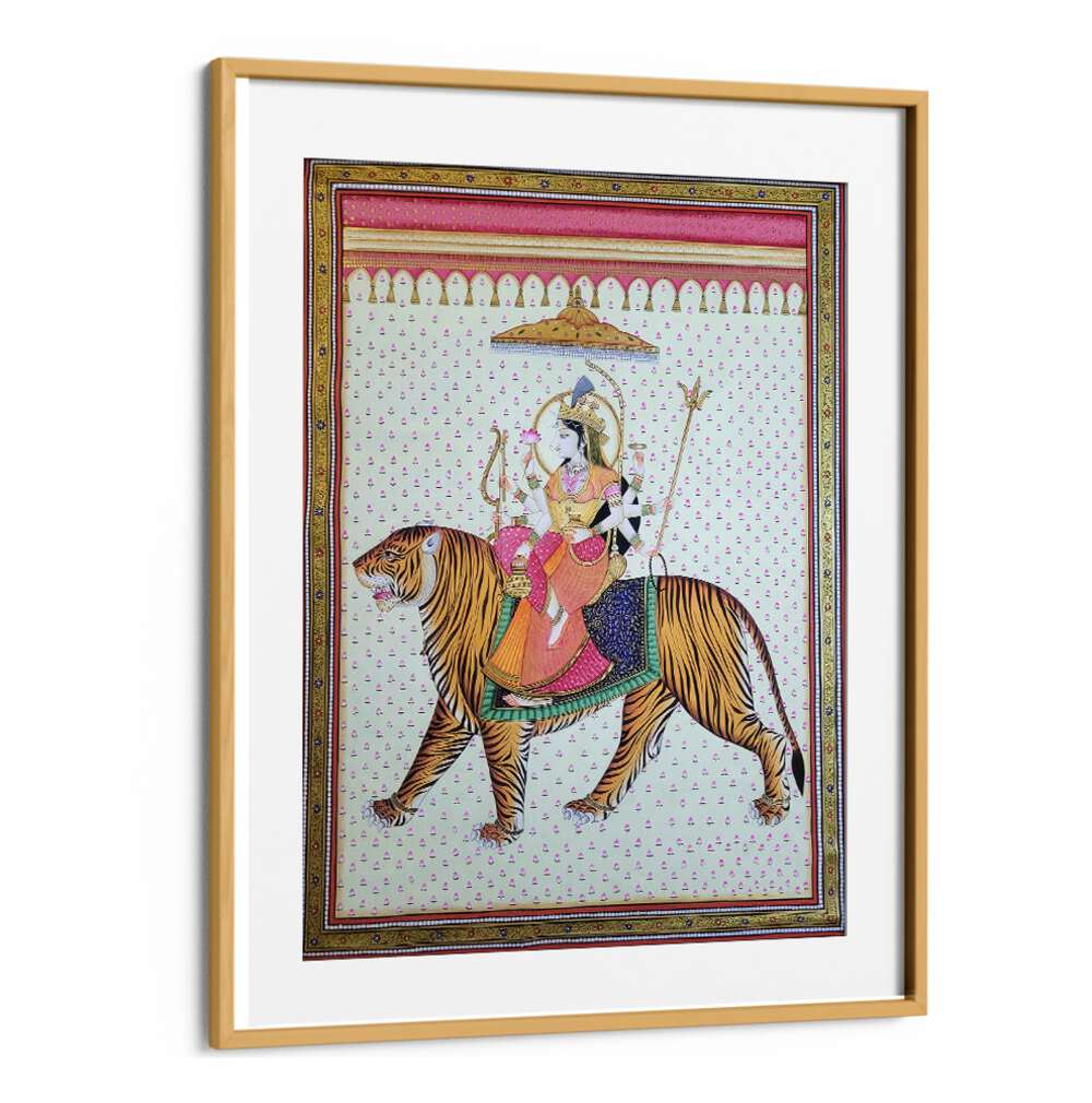 Exquisite MAA DURGA, INDIAN ART PAINTINGS showcasing vibrant colors and intricate details, perfect for your decor.
