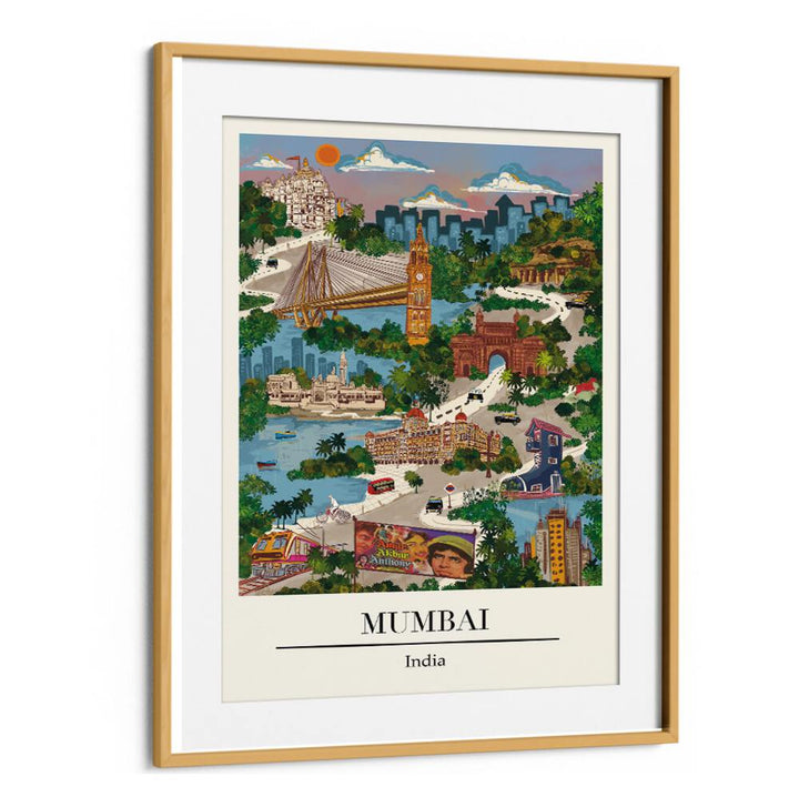 Vibrant MUMBAI, TRAVEL POSTERS by Saumya Agarwal, capturing the essence of India's dynamic city in stunning detail.