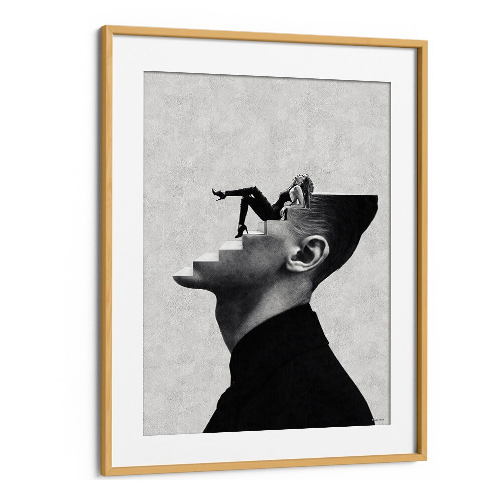 Captivating surreal art print "It's a Woman's World" by Underdott, showcasing creativity and imagination.