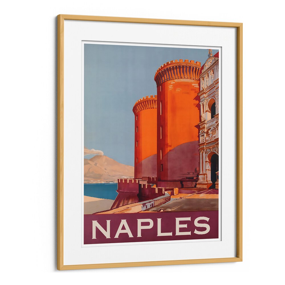 Captivating NAPLES, VINTAGE TRAVEL POSTERS showcase iconic architecture, perfect for any home or office decor.