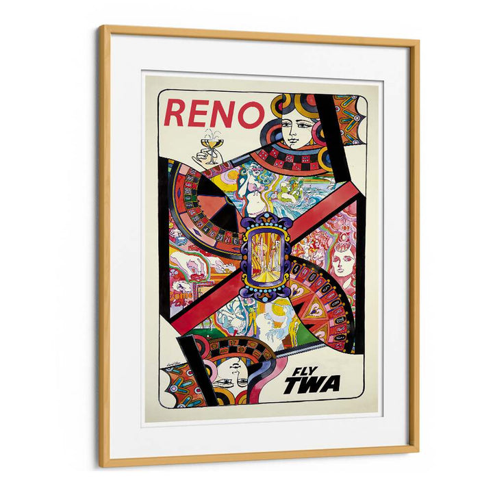 Colorful RENO, VINTAGE TRAVEL POSTERS showcase Reno's charm, perfect for art lovers and travel enthusiasts.