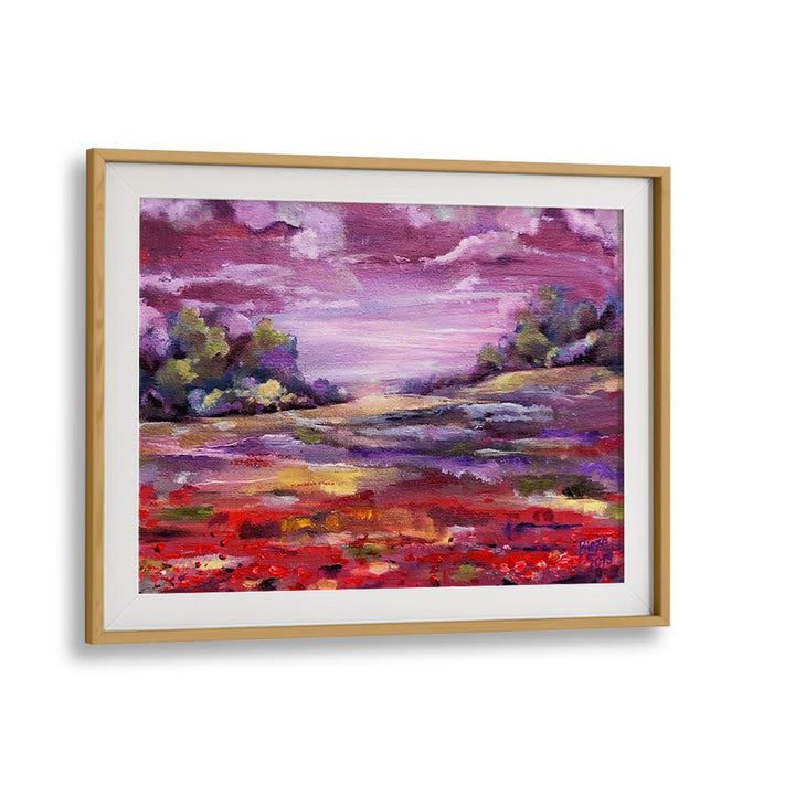 Vibrant PURPLE LANDSCAPE PAINTINGS featuring rich hues that enhance any living space with elegance and serenity.