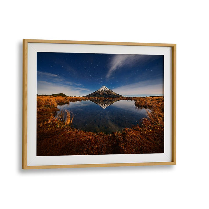 Stunning MOUNT TARANAKI, PHOTOGRAPHY PRINTS reflecting the iconic mountain's serene beauty in New Zealand's landscapes.