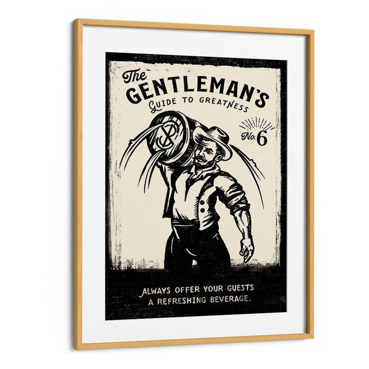Sophisticated GENTLEMAN, BAR art print enhances your cafe or home decor with timeless charm and elegance.