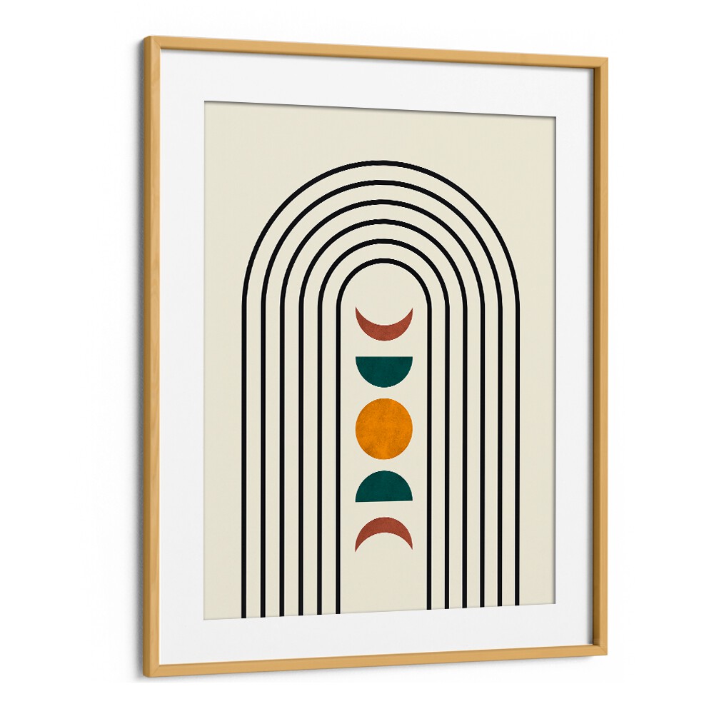 Stylish ARCS IV, BOHO ART PAINTINGS featuring dynamic lines and arcs to elevate your living space decor.