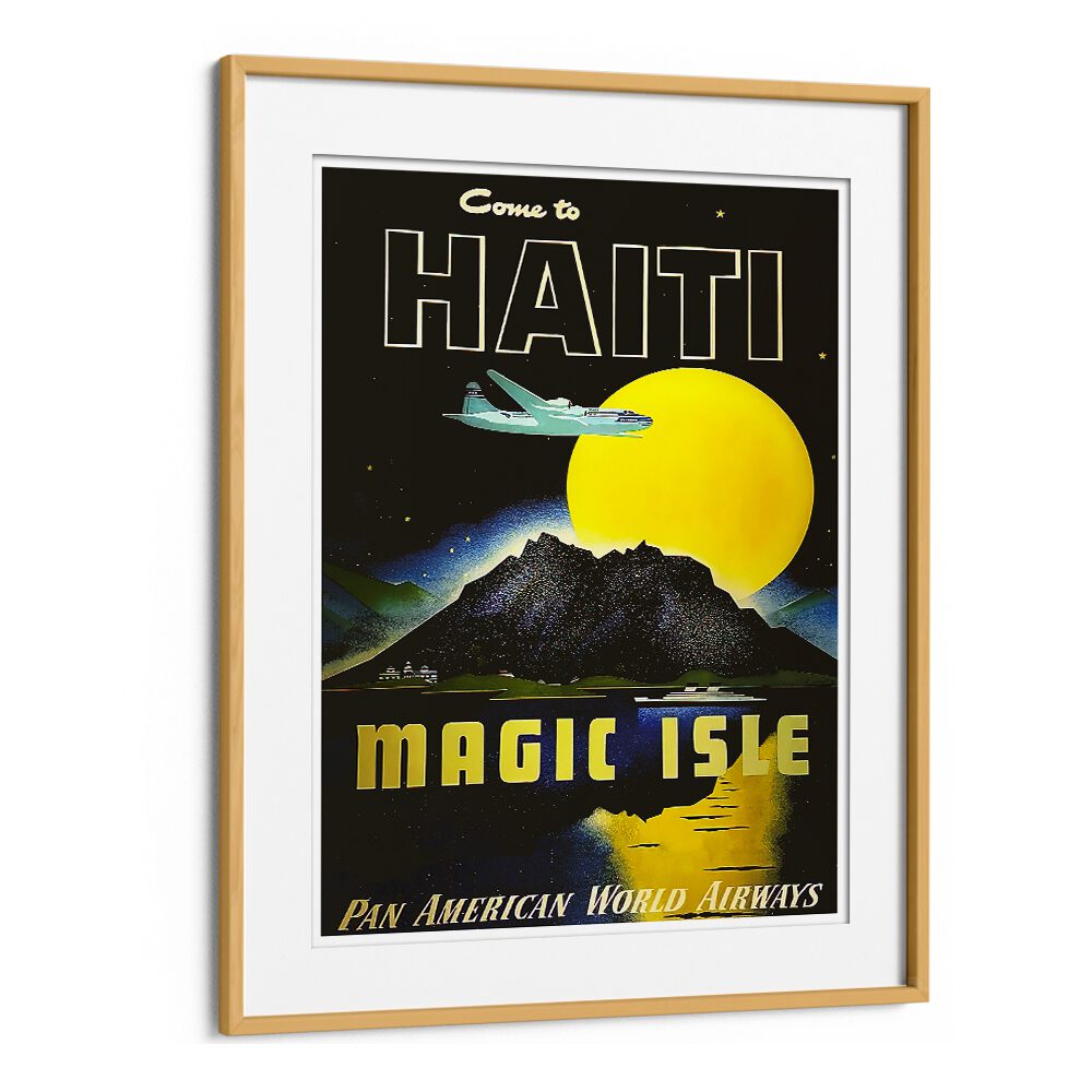 Explore the beauty of Haiti with HAITI MAGIC ISLE, VINTAGE TRAVEL POSTERS, perfect for home or office decor.