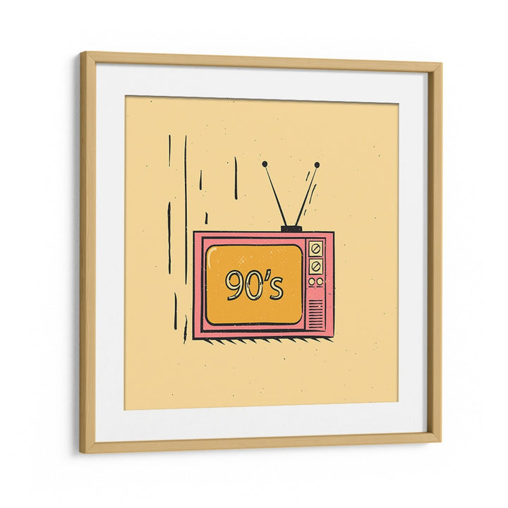 Stylish print featuring a retro TV design, perfect for fans of THE 90'S, MOVIE POSTERS at Oakwood Mount.