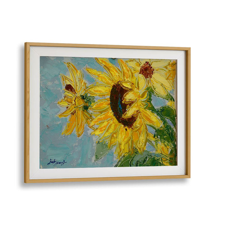 Bright and vibrant SUN FLOWER CANVAS, FLORAL FLOWER PAINTINGS, perfect for adding charm to any space.