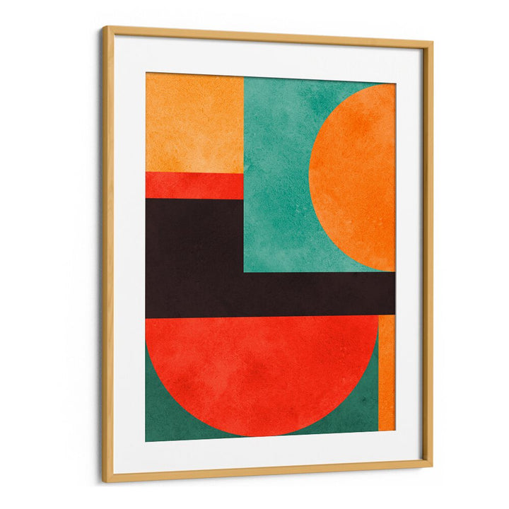 Vibrant COLORFUL GEOMETRIC COMPOSITION II art print, perfect for modern decor and enhancing any living space.