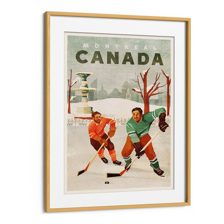 Montreal Canada Pond Hockey Guys poster, showcasing the spirit of ice hockey in CANADA HOCKEY GUYS, SPORTS POSTERS.