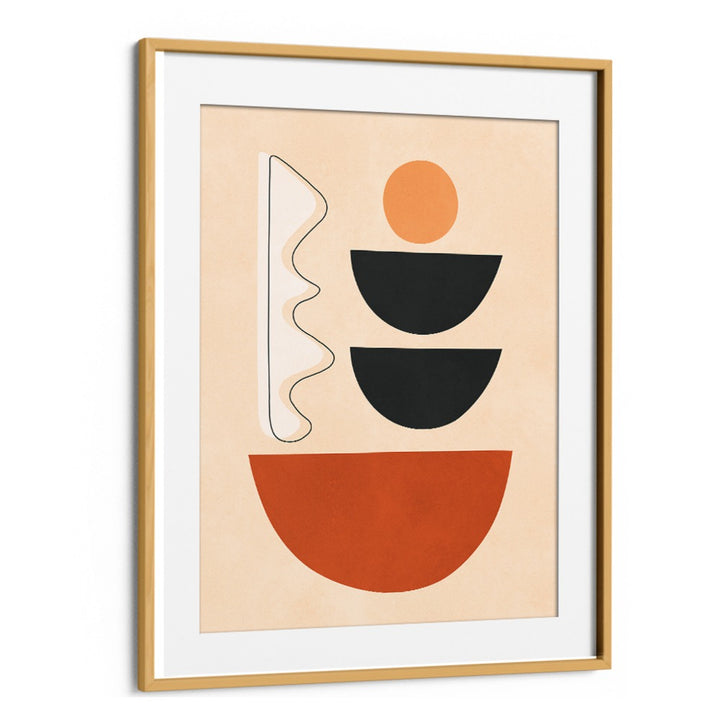 Modern design featuring SEMICIRCLES II, BOHO ART PAINTINGS with geometric shapes in earthy tones, perfect for any space.