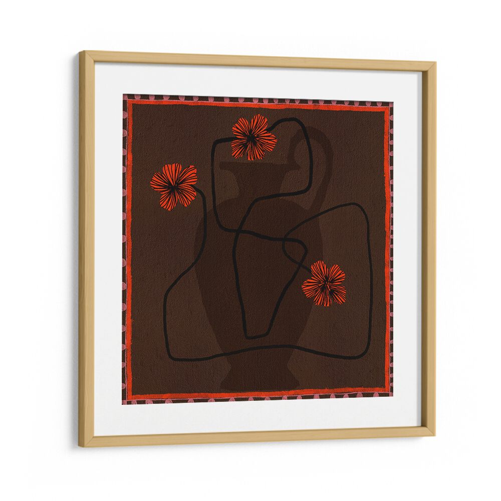 Elegant OUT OF VASE BLOOMS III, FLORAL FLOWER PAINTINGS, enhancing modern decor with vibrant blooms and artistic flair.