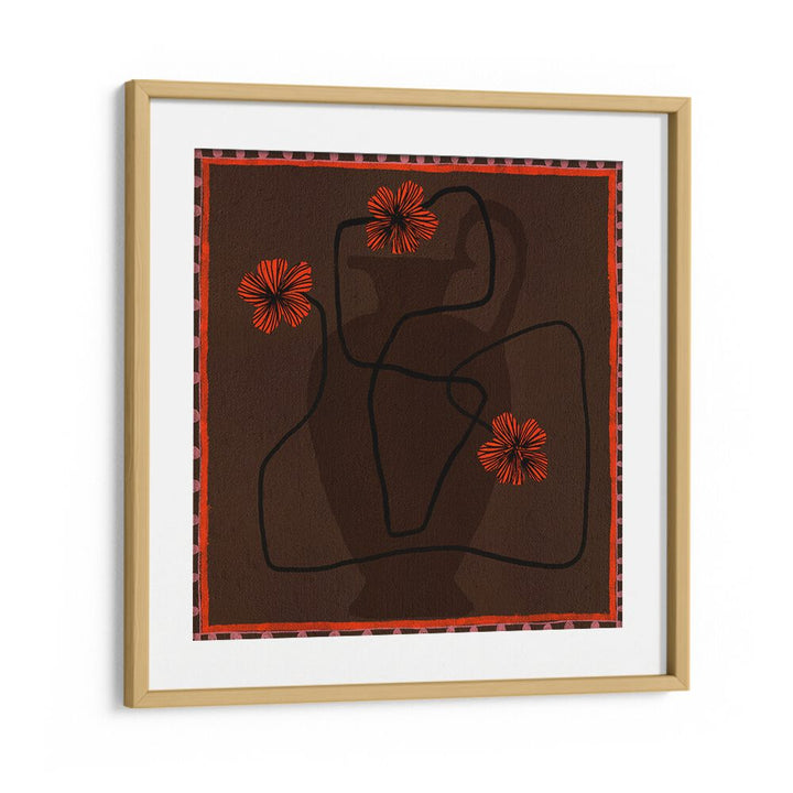 Elegant OUT OF VASE BLOOMS III, FLORAL FLOWER PAINTINGS, enhancing modern decor with vibrant blooms and artistic flair.