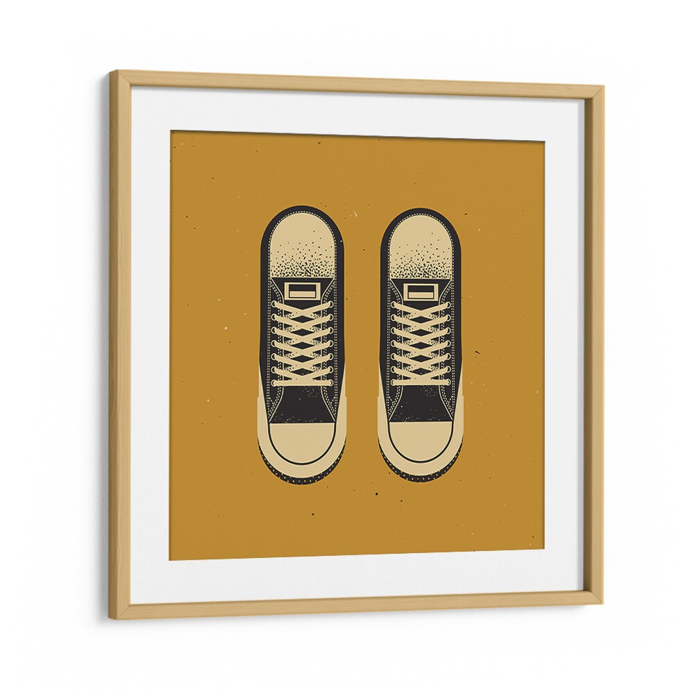 Stylish framed poster featuring THE BLACK CHUCKS, FASHION POSTERS, perfect for modern decor.