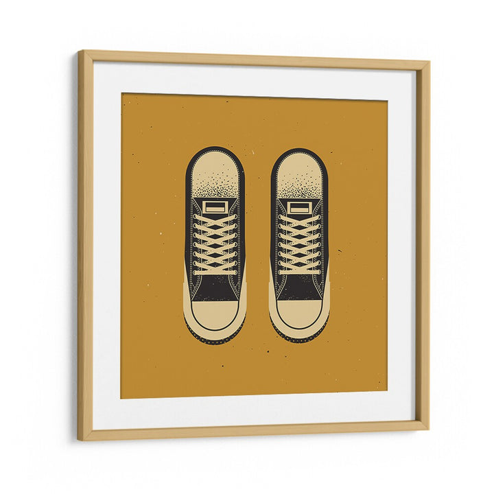 Stylish framed poster featuring THE BLACK CHUCKS, FASHION POSTERS, perfect for modern decor.