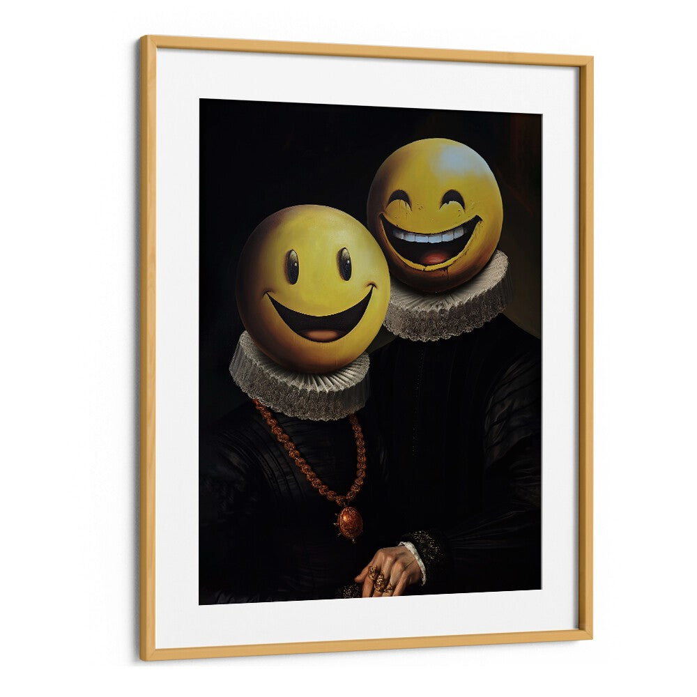 The Smilers, altered art prints by Dikhotomy, add creativity and charm to any space with unique designs.