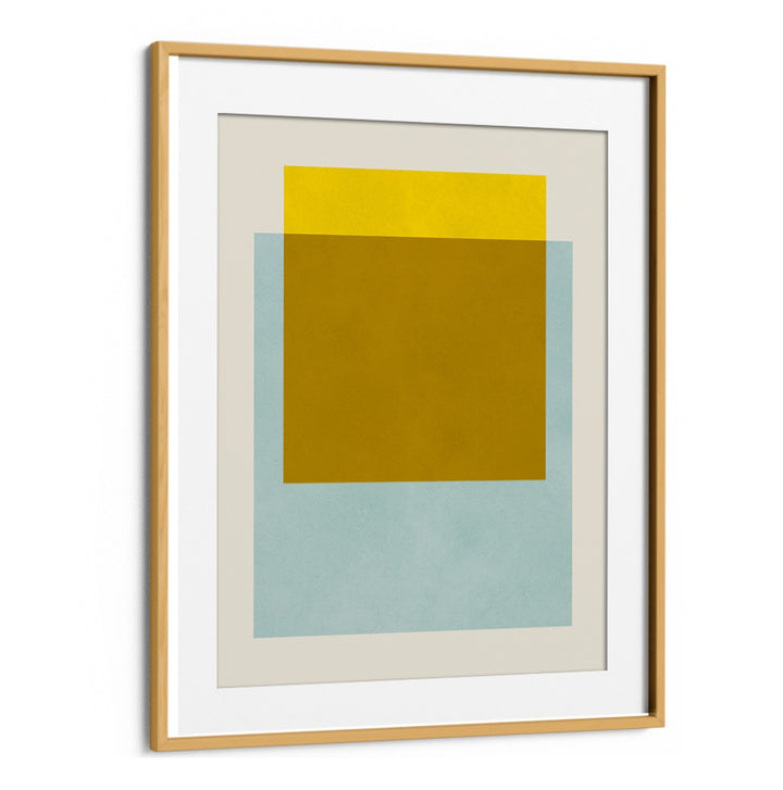 Vibrant COLORFUL OVERLAY II, GEOMETRIC ART PRINTS featured in a stylish frame, perfect for enhancing any space.