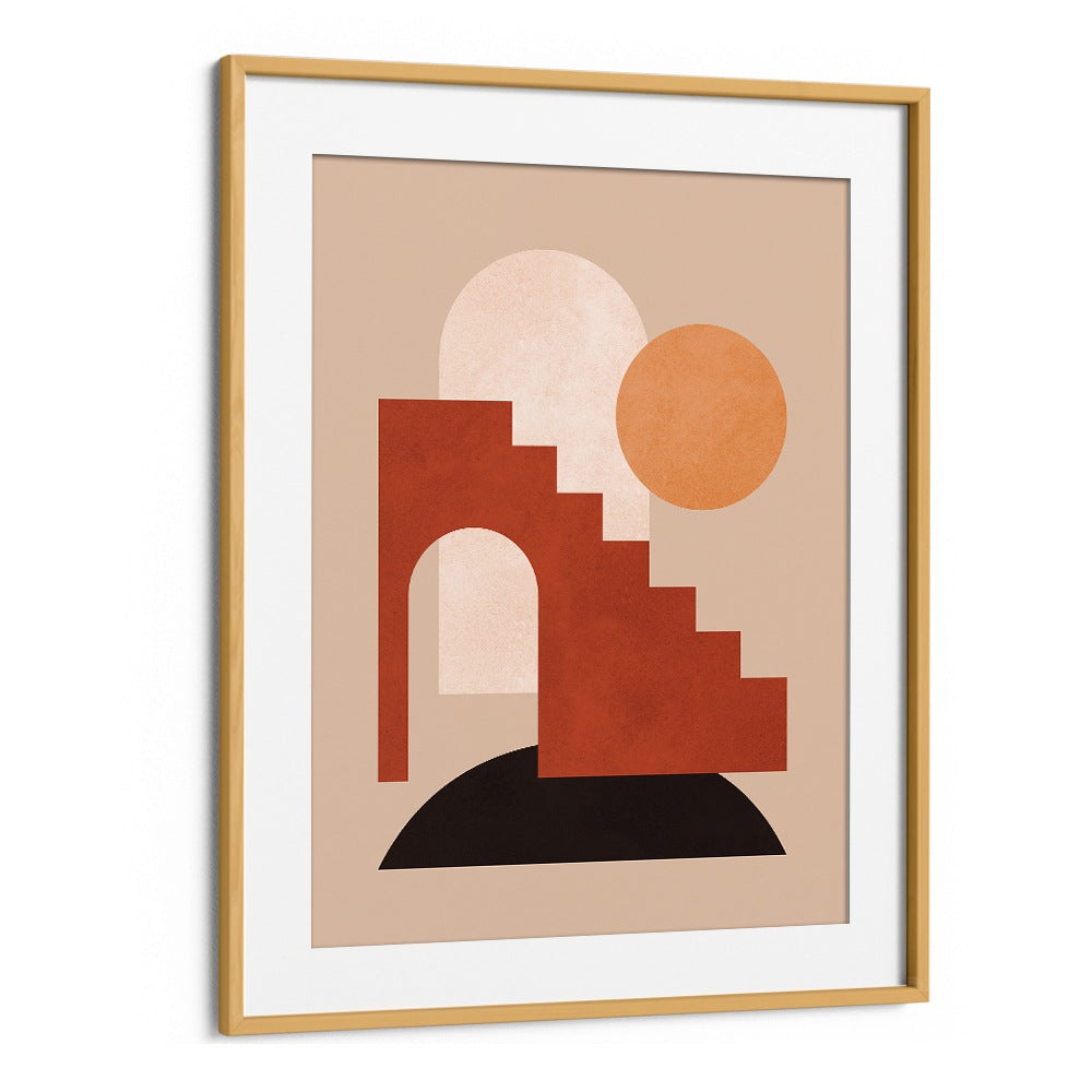 Bold and vibrant, GEOMETRIC COMPOSITION IV, BOHO ART PAINTINGS elevates your space with abstract geometric shapes.