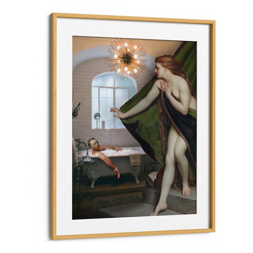 BATH MEETING, ALTERED ART PRINTS by Dikhotomy captures a unique blend of creativity and depth for your decor.