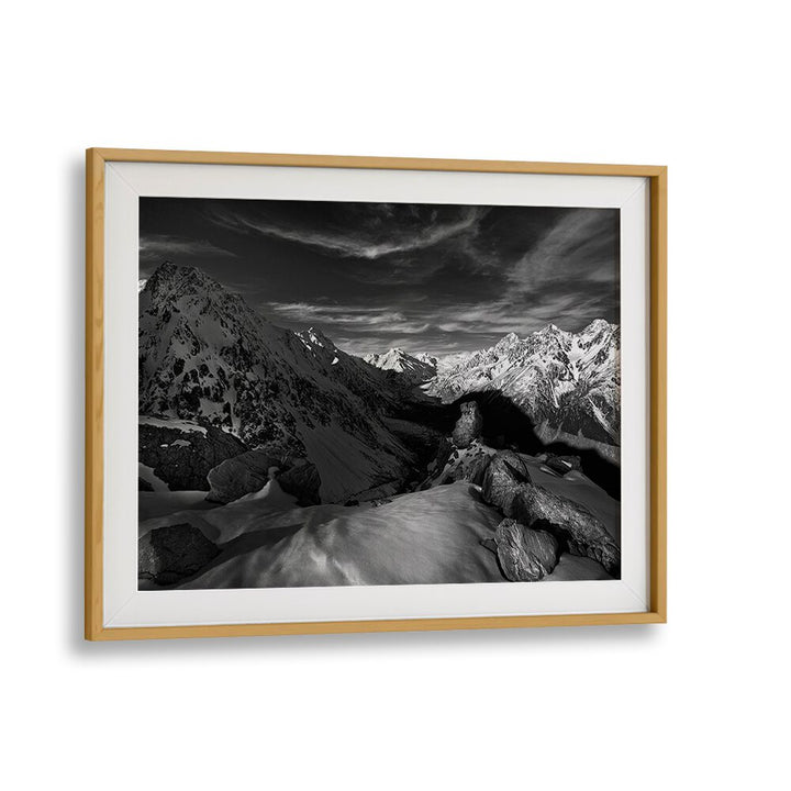 Stunning SPECTRUM OF LIGHT, PHOTOGRAPHY PRINTS showcasing majestic mountains and nature's beauty in black and white.