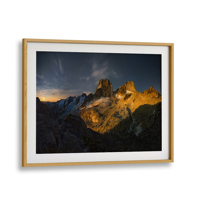 Stunning BUGABOOS MOONRISE photography prints showcasing majestic mountain landscapes for your home decor.