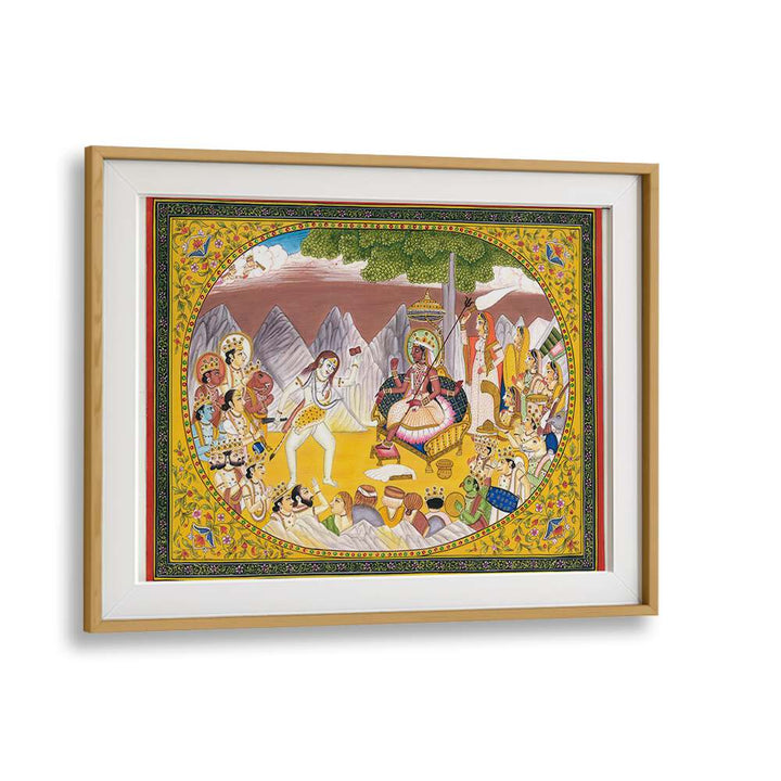 Exquisite SHIVA AND KALI, INDIAN ART PAINTINGS capturing rich heritage and divine energy, perfect for your living space.
