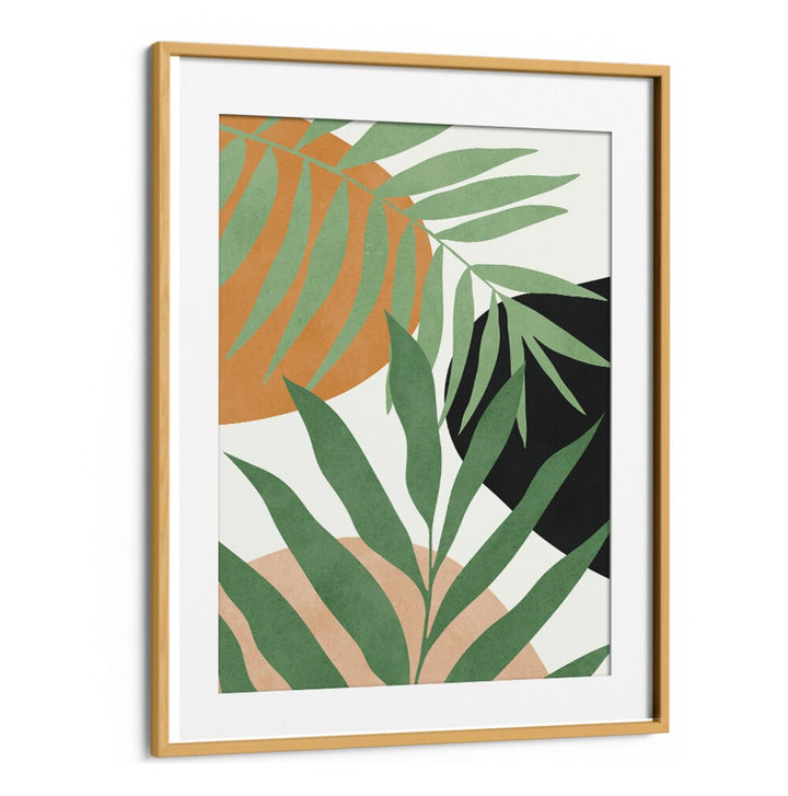Vibrant WATERCOLOR I, BOHO ART PAINTINGS featuring lush leaves and earthy tones, perfect for enhancing any space.