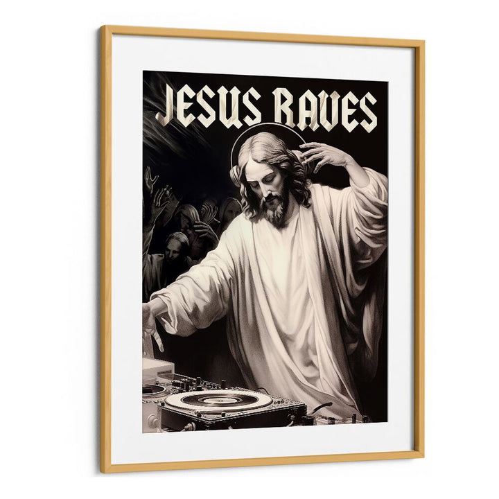 Stunning JESUS RAVES ALTERED ART PRINTS by Dikhotomy, blending creativity with modern artistry for your space.