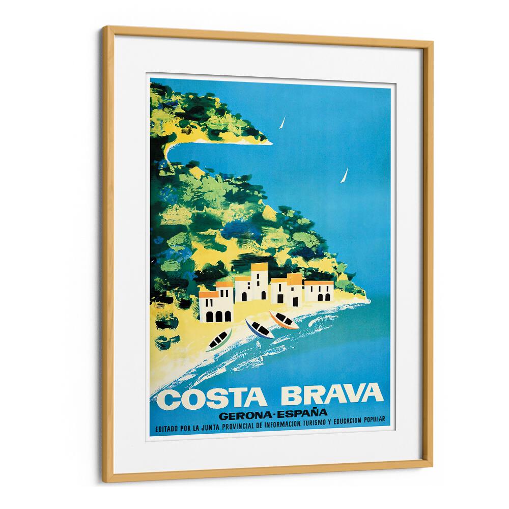 Costa Brava Vintage Travel Posters showcasing Spain's stunning coastline in vibrant colors, perfect for Mediterranean decor.